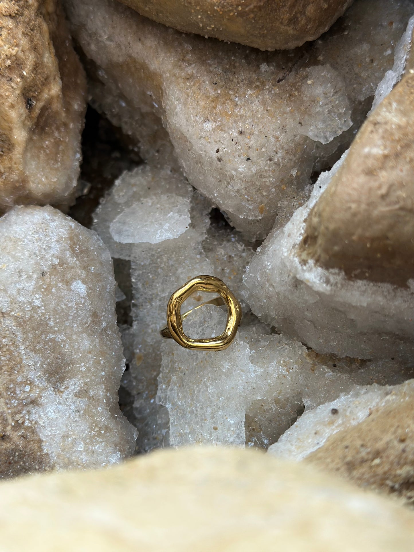 Dead Sea Ring 18K Yellow Gold