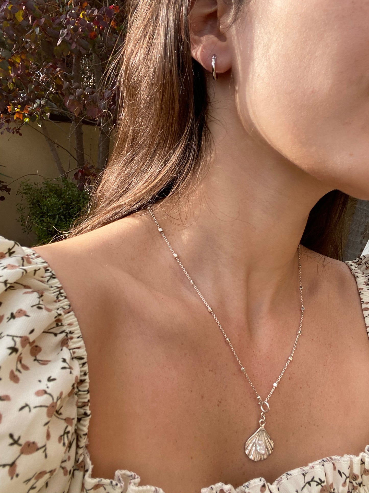 ROXY silver earrings