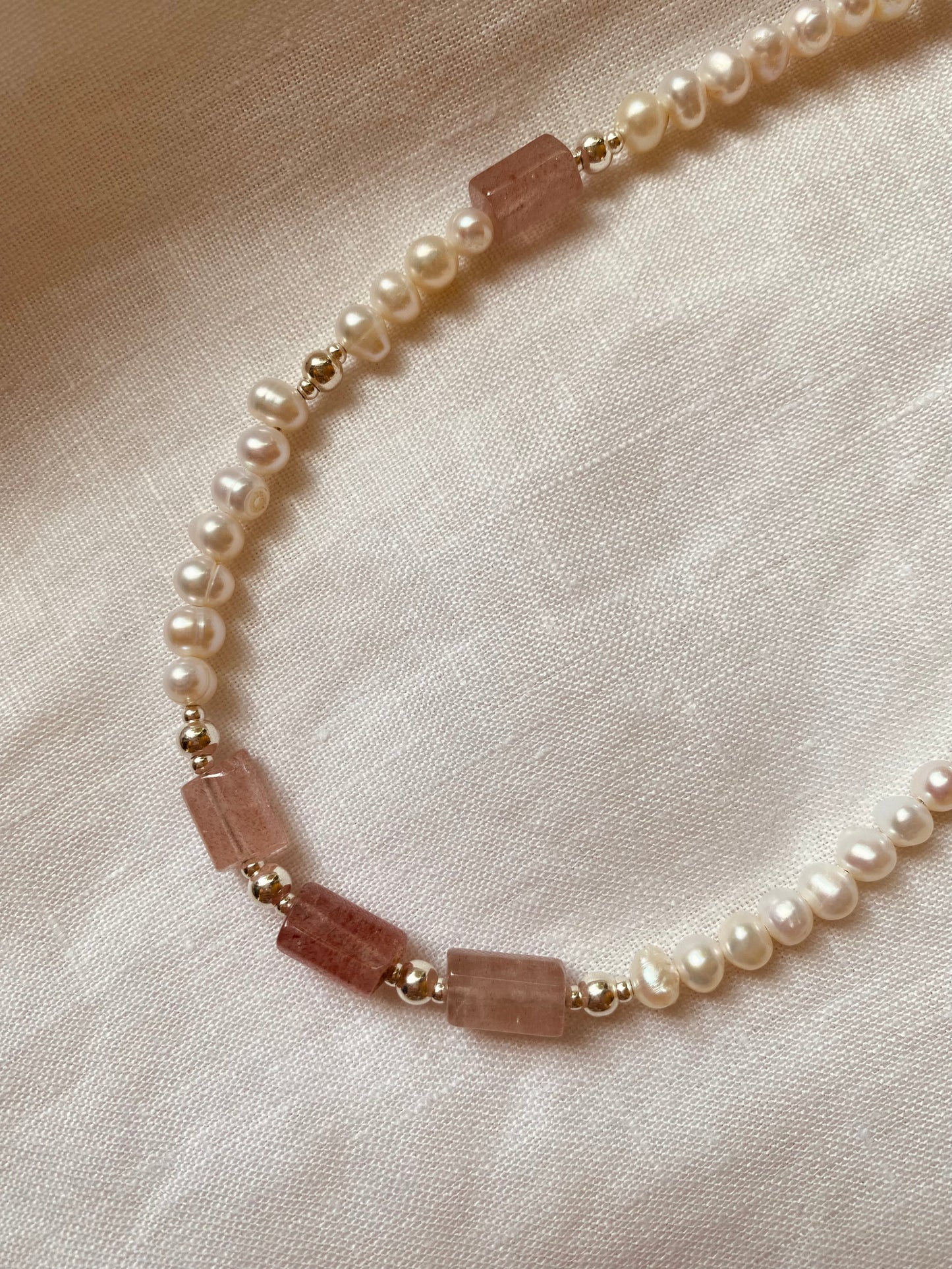 Sandy necklace silver