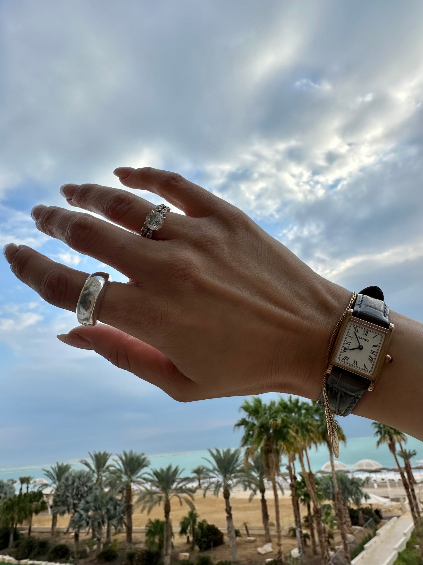 Cléo Ring 18k White Gold