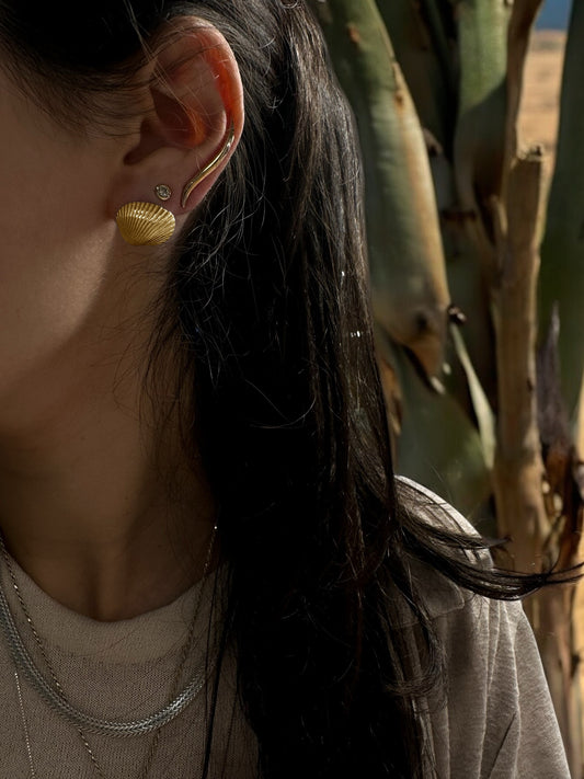 Bondi beach earrings S 14k gold plated