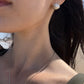 Bondi beach earrings S 18k White gold
