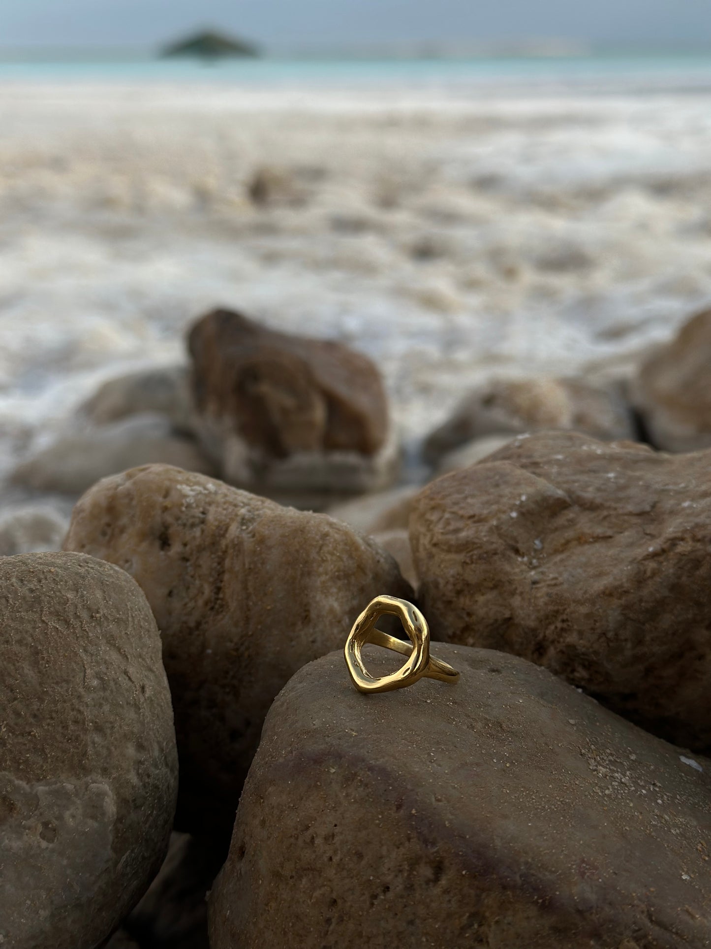 Dead Sea Ring 18K Yellow Gold