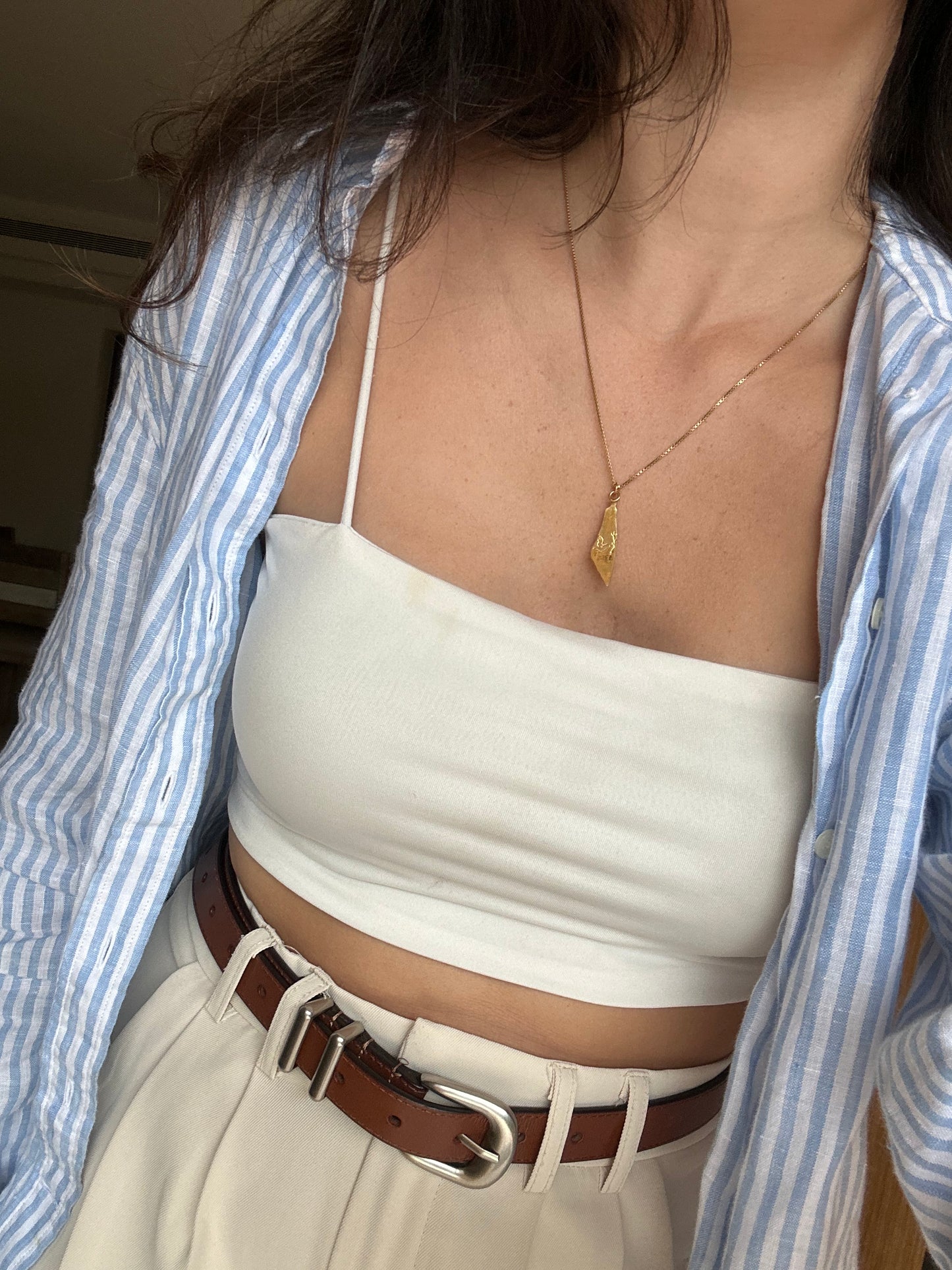 שרשרת יונה ועלה של זית כסף 925