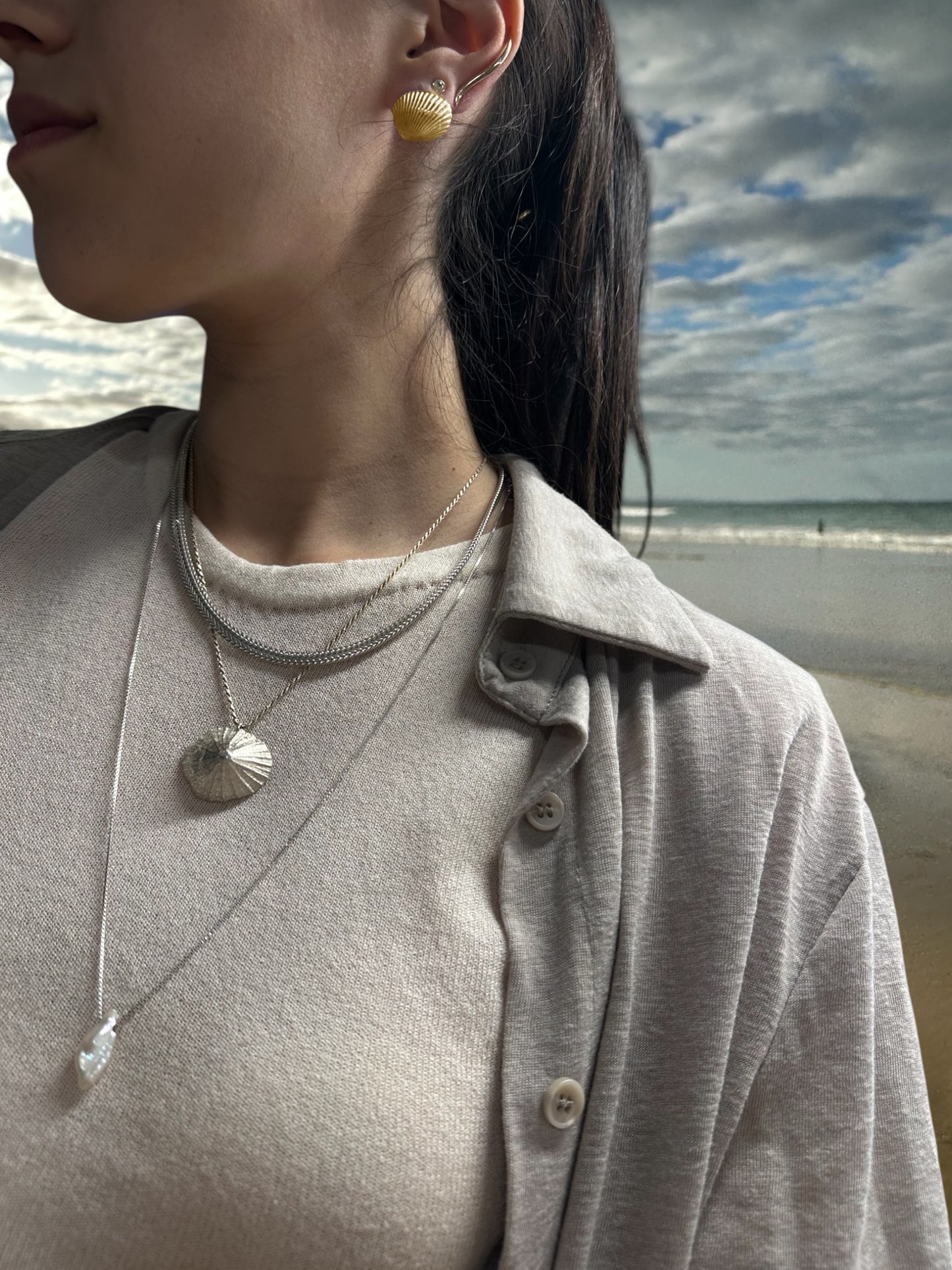 Bondi beach earrings S Rosegold