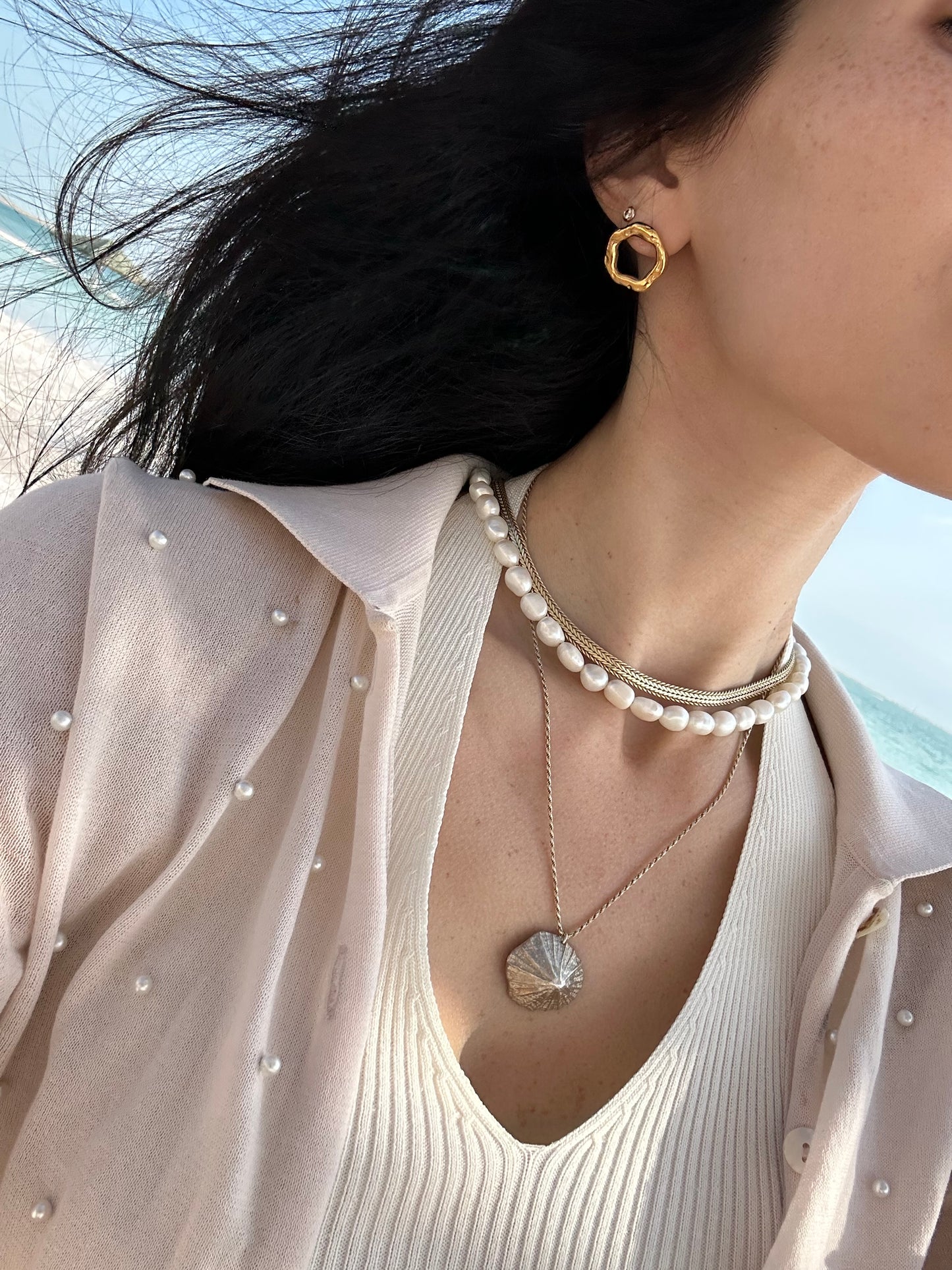 Oasis Earrings 18K Yellow Gold