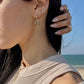 Julie Earring Single 18k White Gold