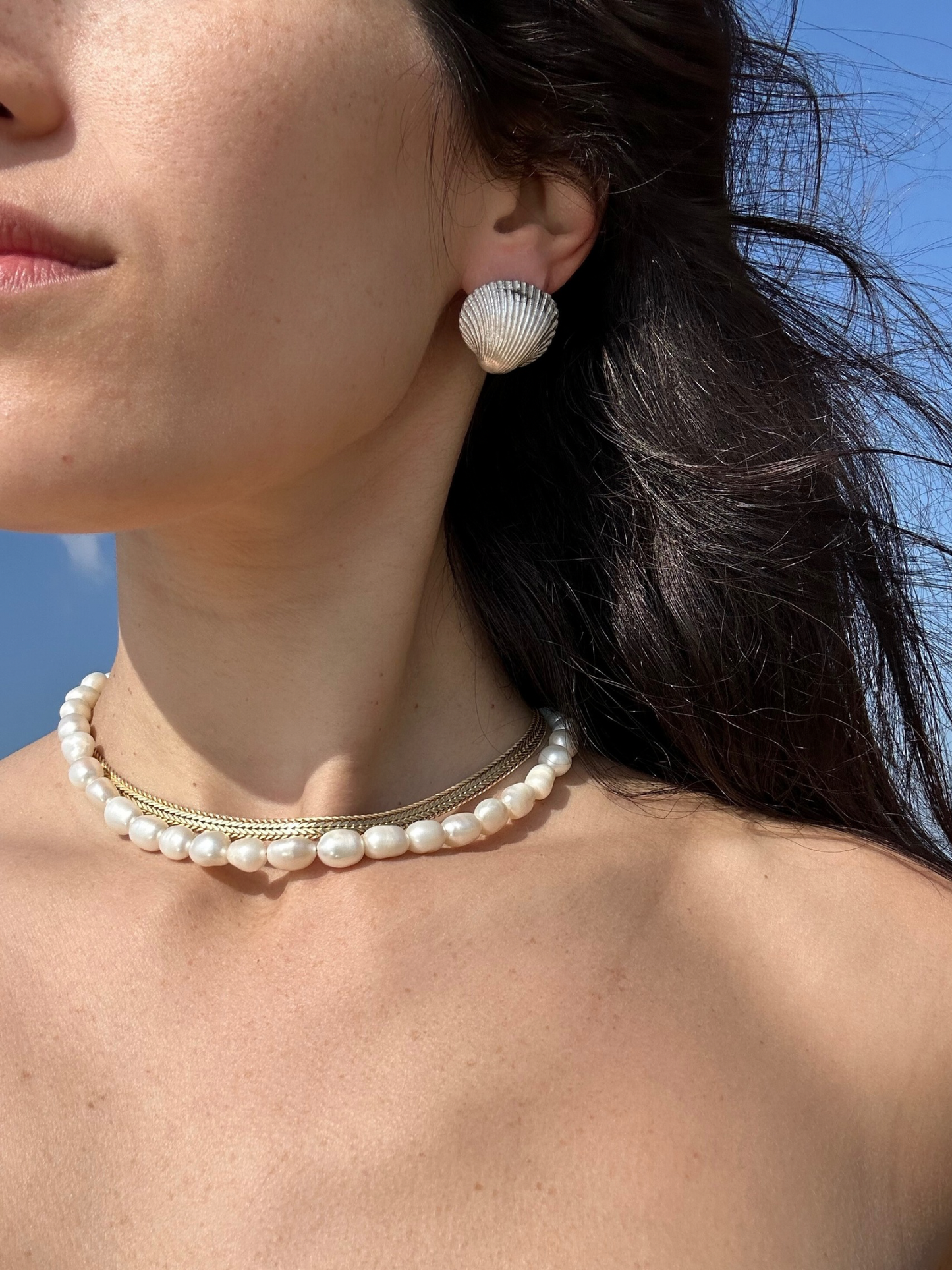 Bondi beach earrings 18K Rosegold M