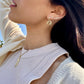Julie Earring Single 18k White Gold