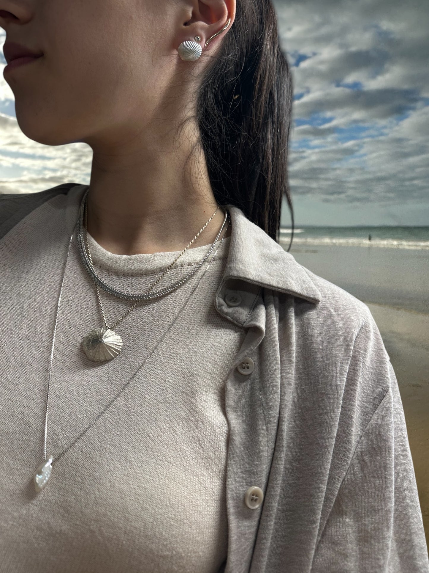 Bondi beach earrings S Rosegold