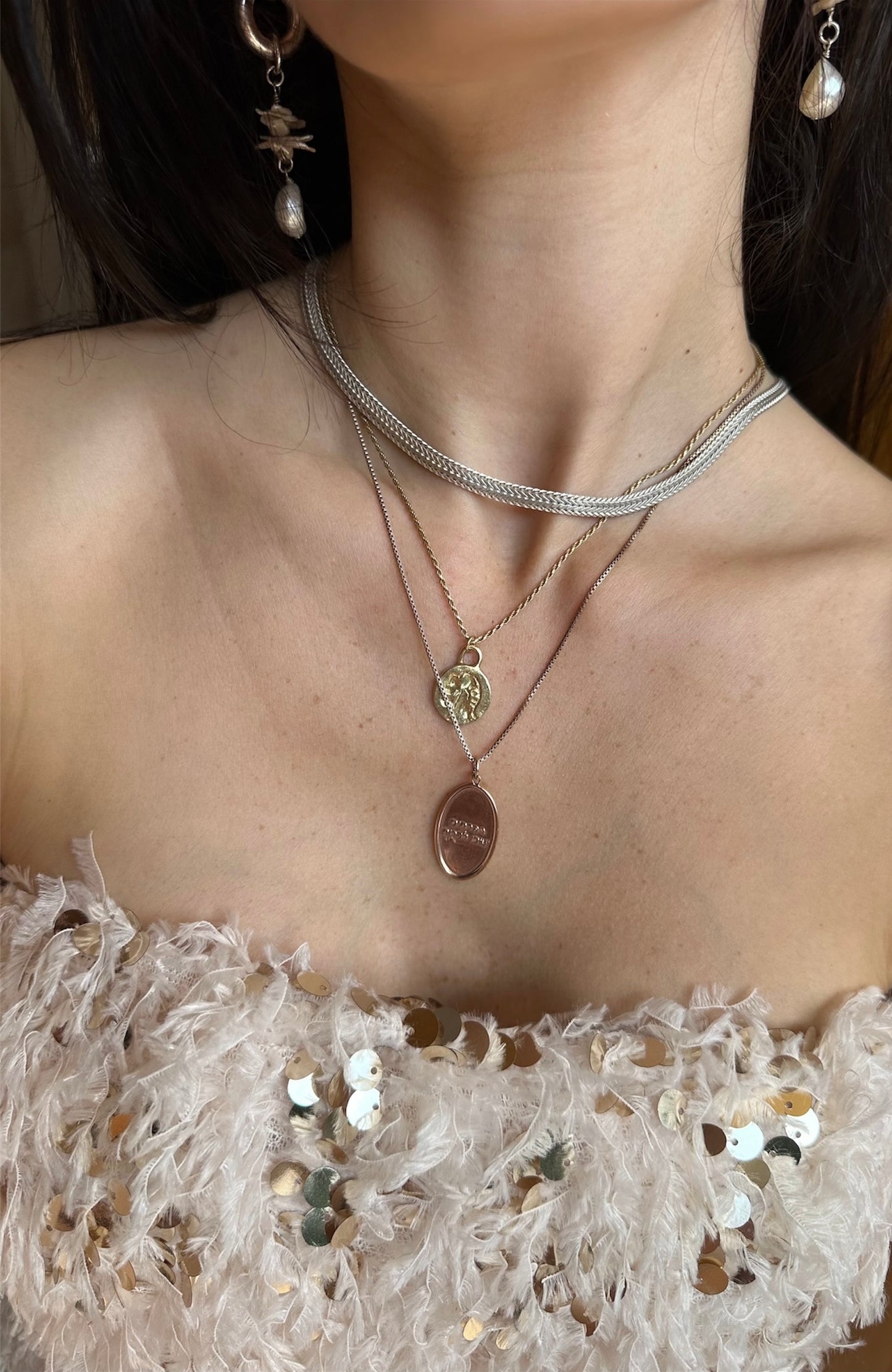 שרשרת חריטה אישית ROSEGOLD