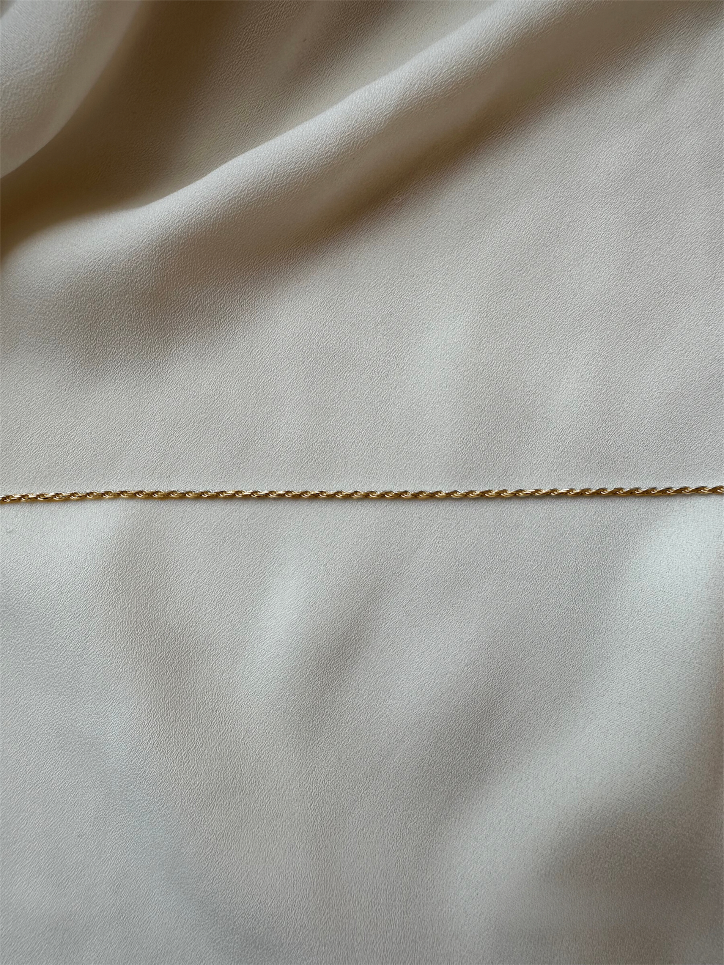 שרשרת חבל עדינה זהב Rope chain