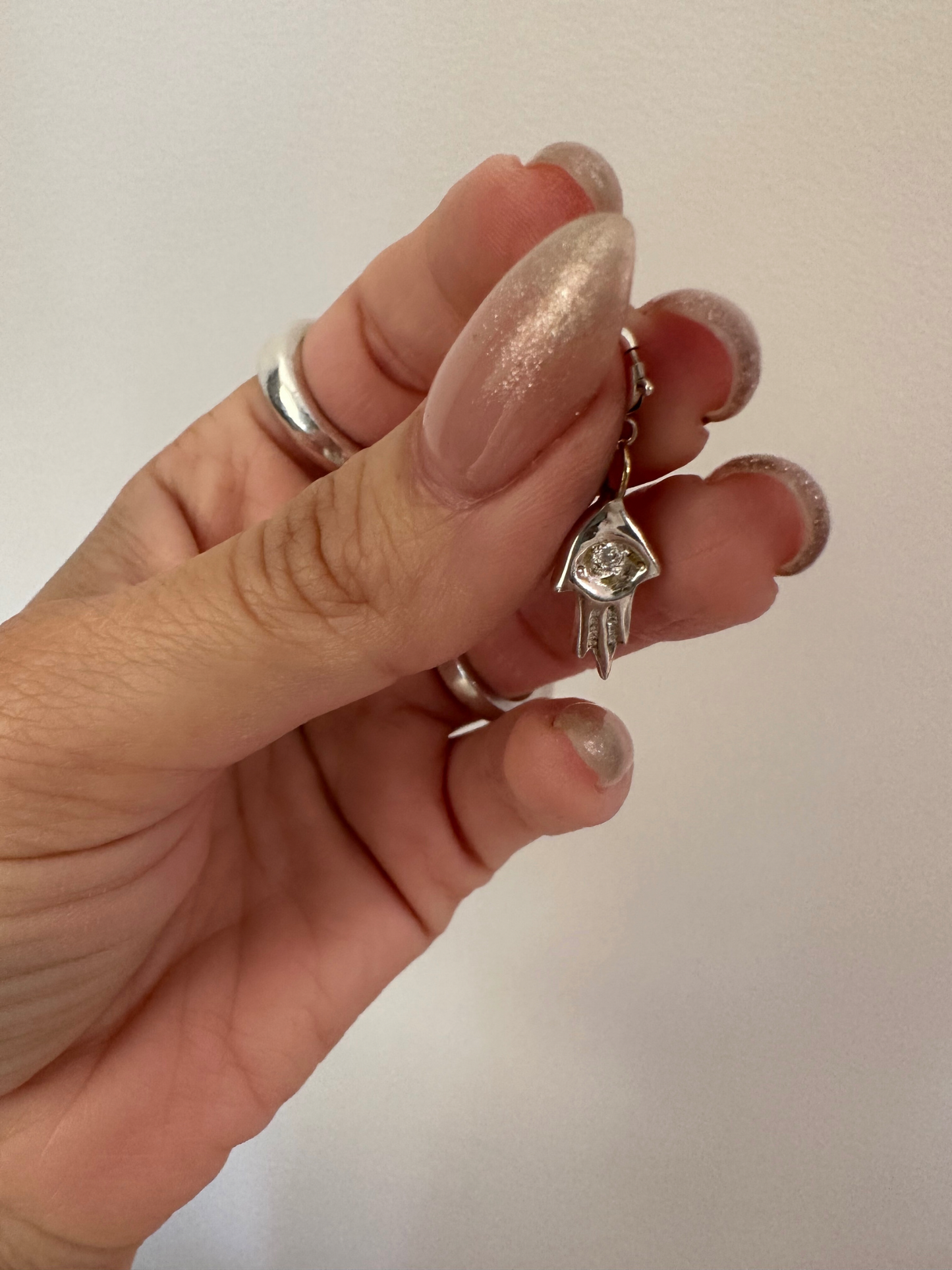 SHLOMO Charm 14K White Gold