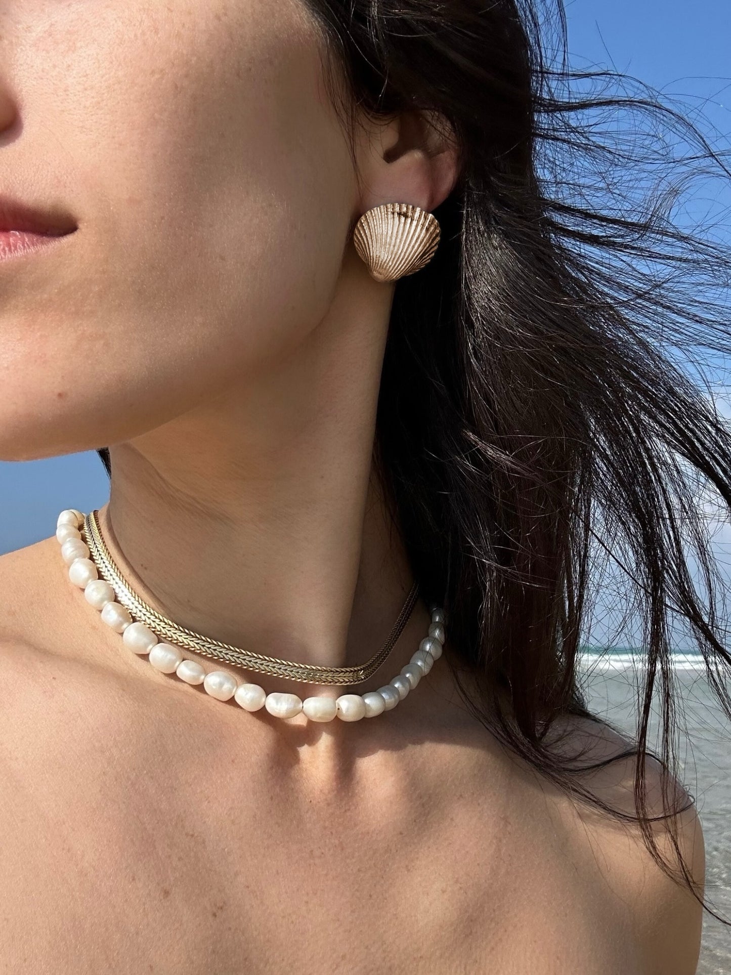 Bondi beach earrings 18K Rosegold M