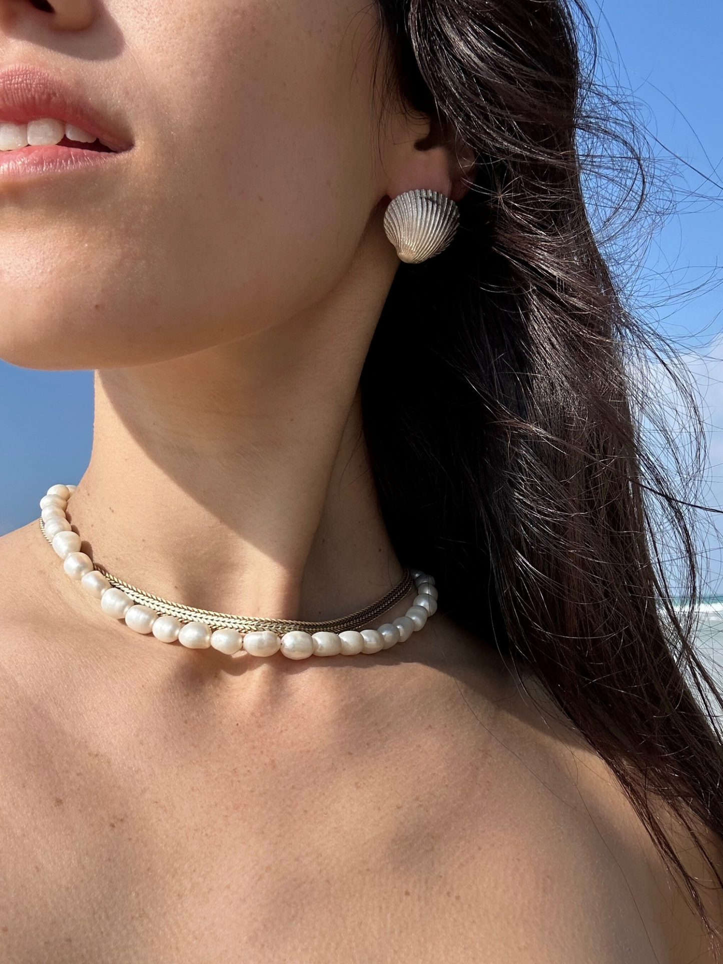 Bondi beach earrings 18K Rosegold M