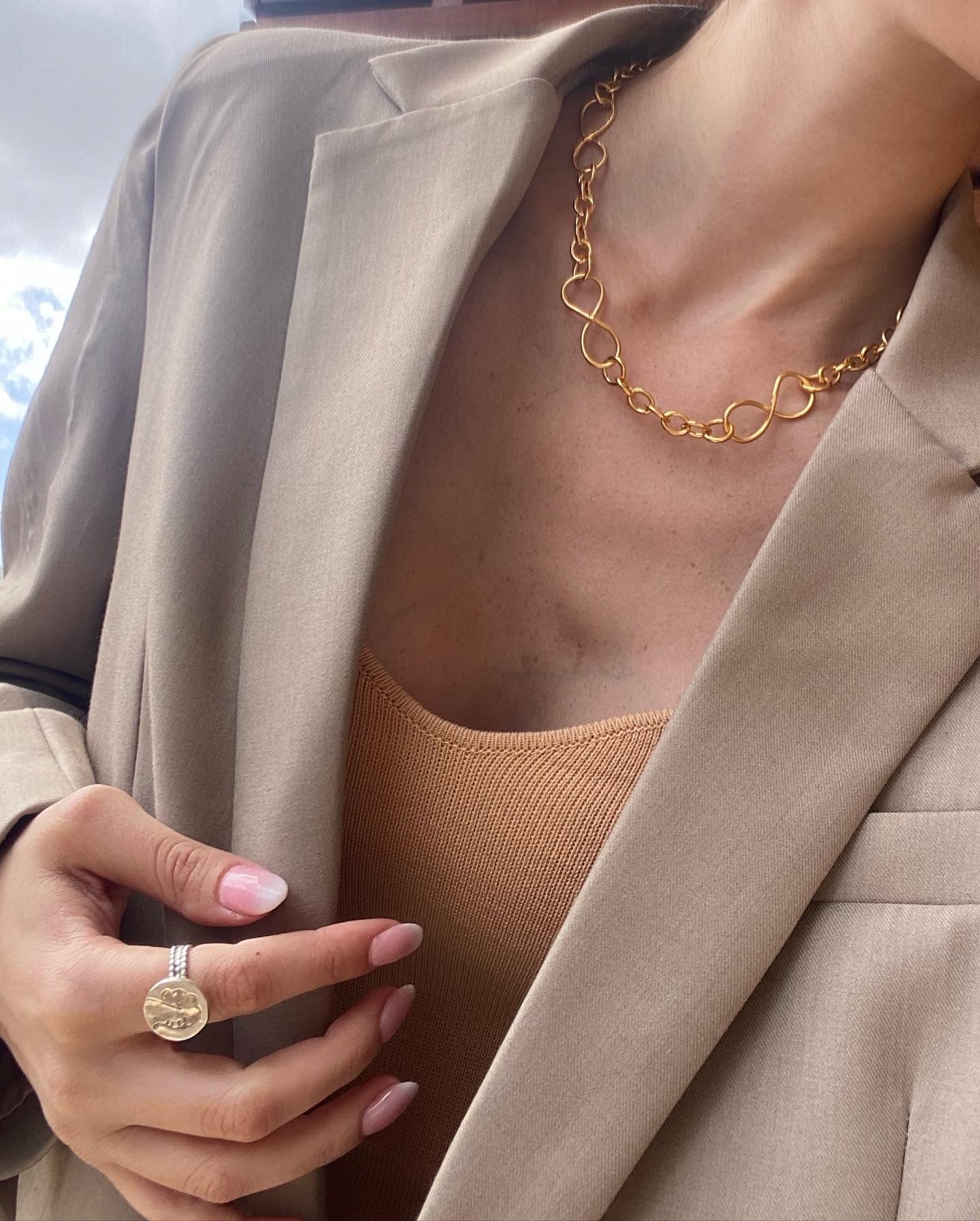 HERMANO necklace 18k White gold