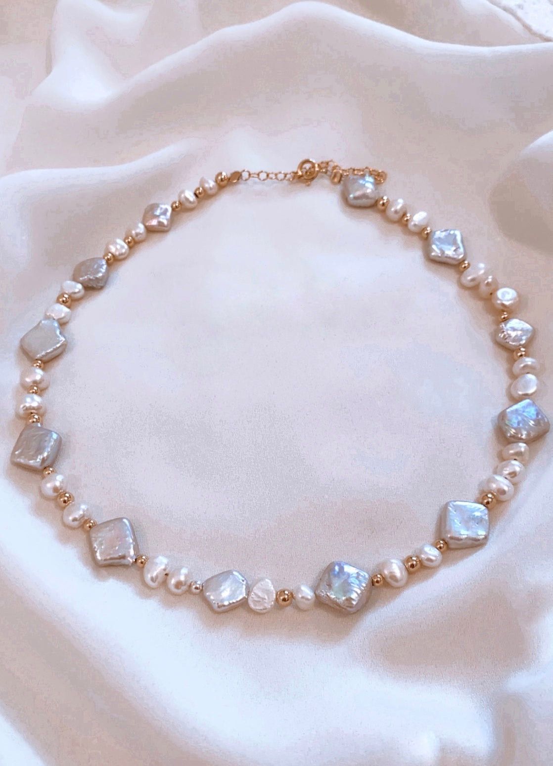 MON CHERRY silver/gold necklace