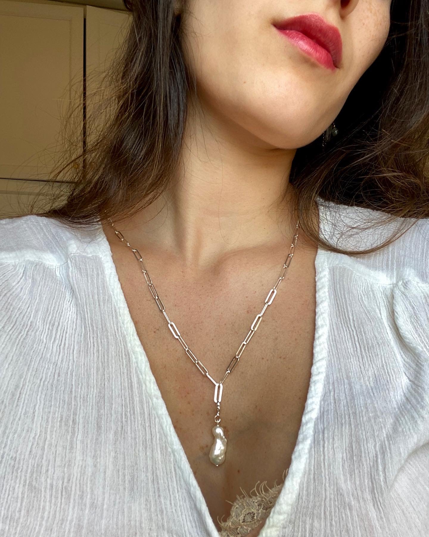 BOHO BAROK PEARL charm silver