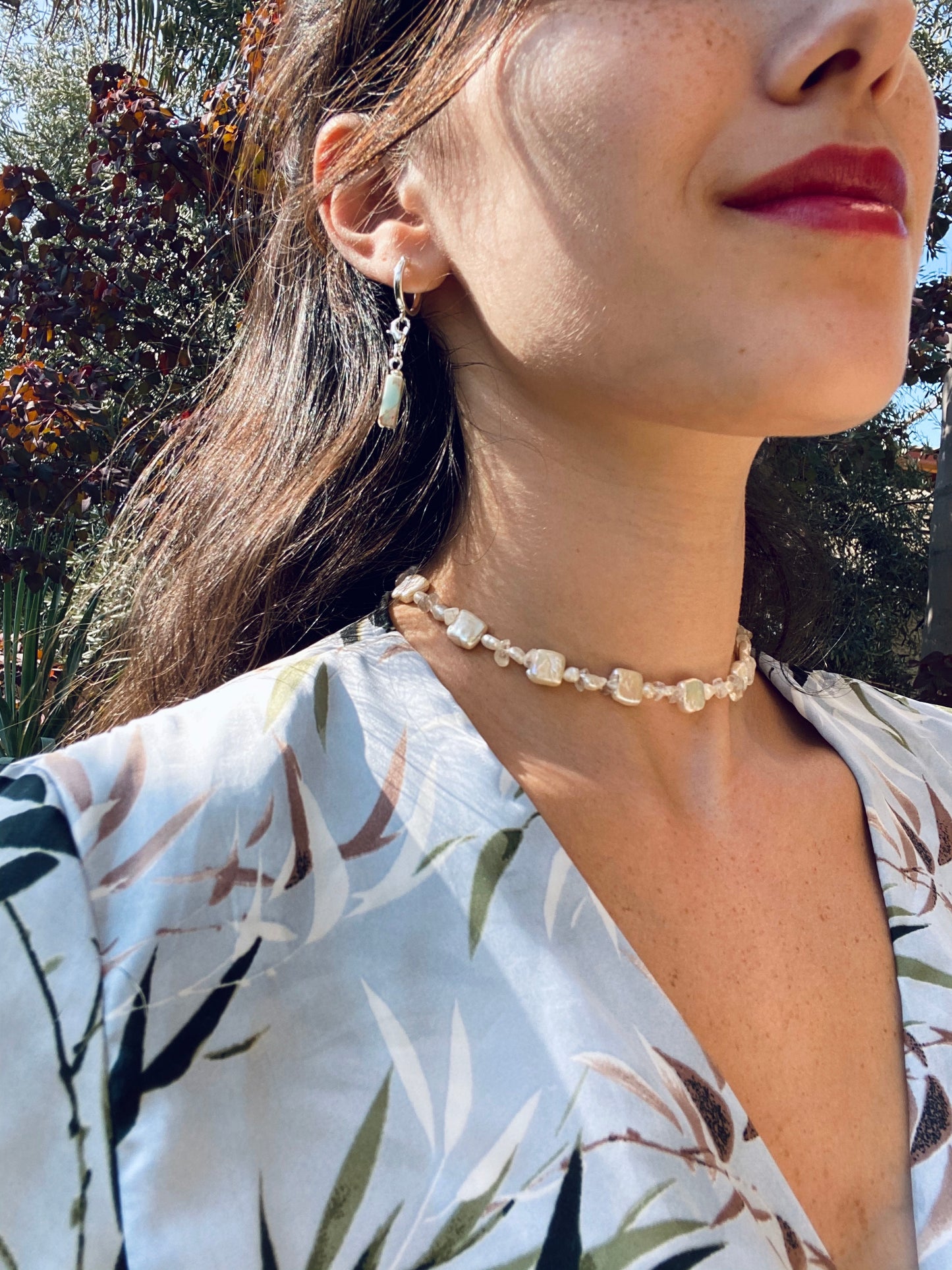 LA BOHÈME earrings silver multi color