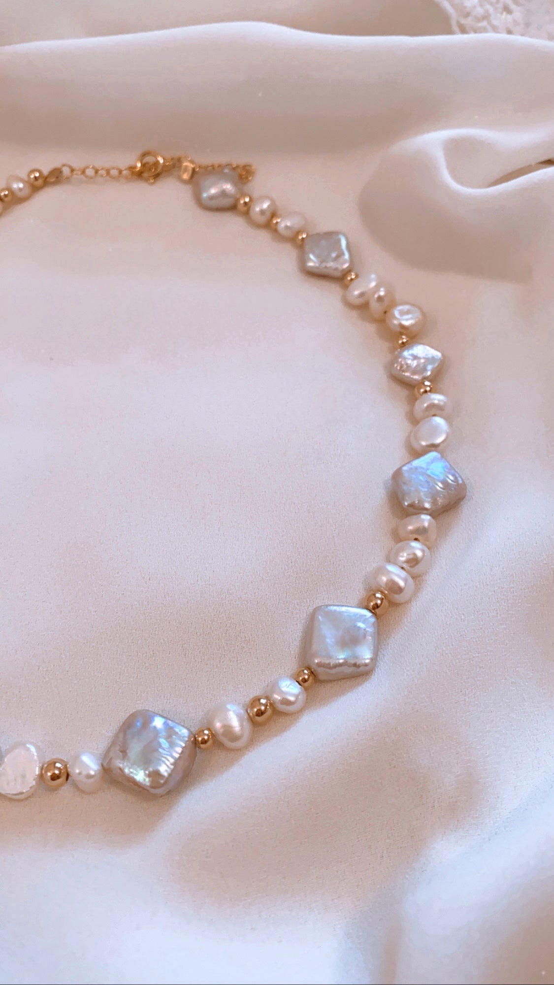 MON CHERRY silver/gold necklace