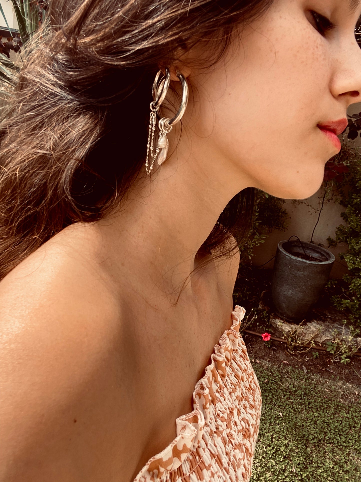 JOY TRIPLE earrings silver