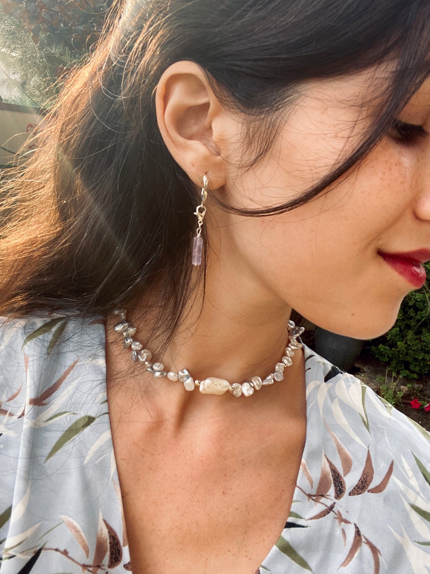 LA BOHÈME earrings silver multi color