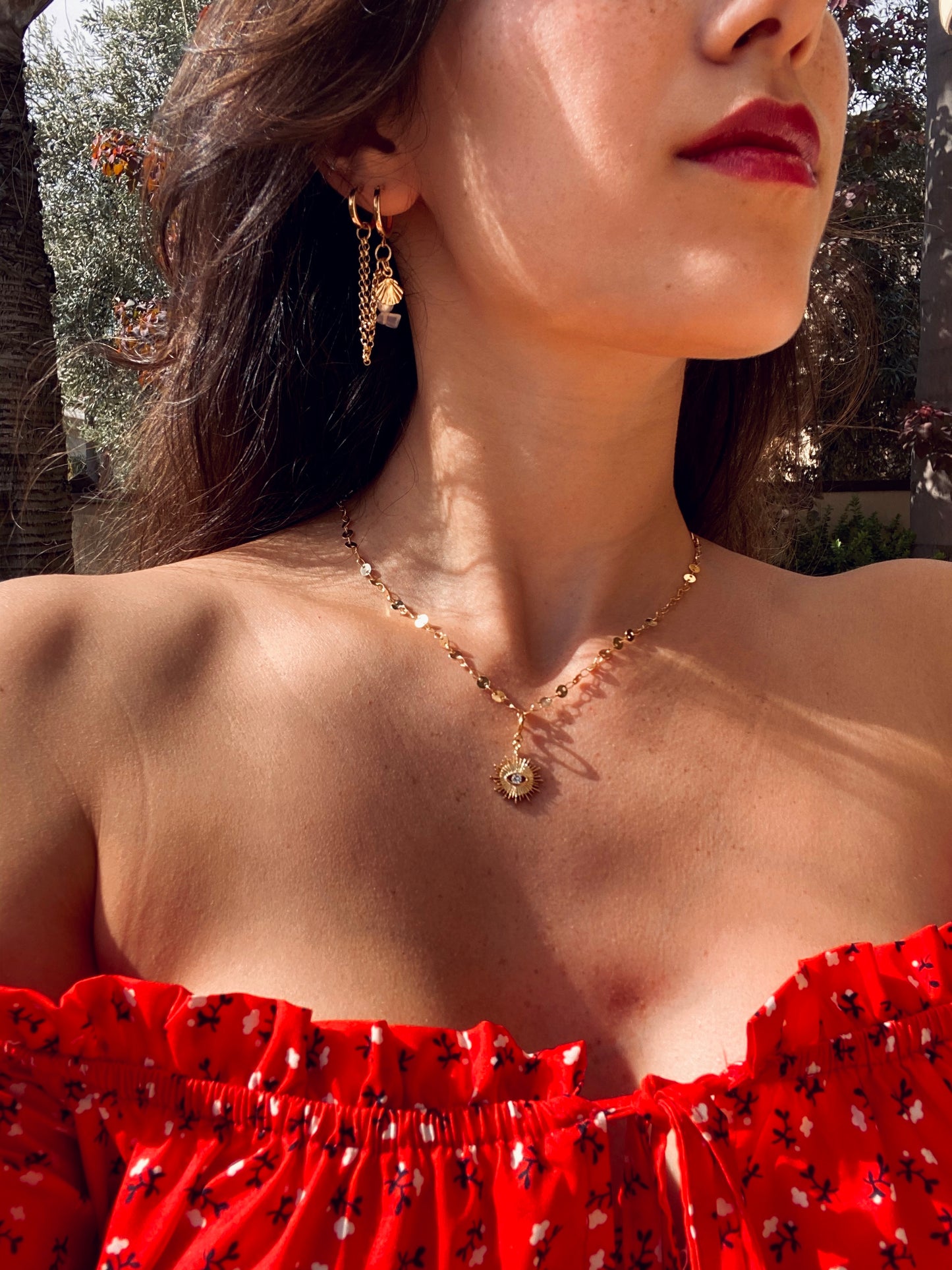 SOL MAL DE OJO charm gold