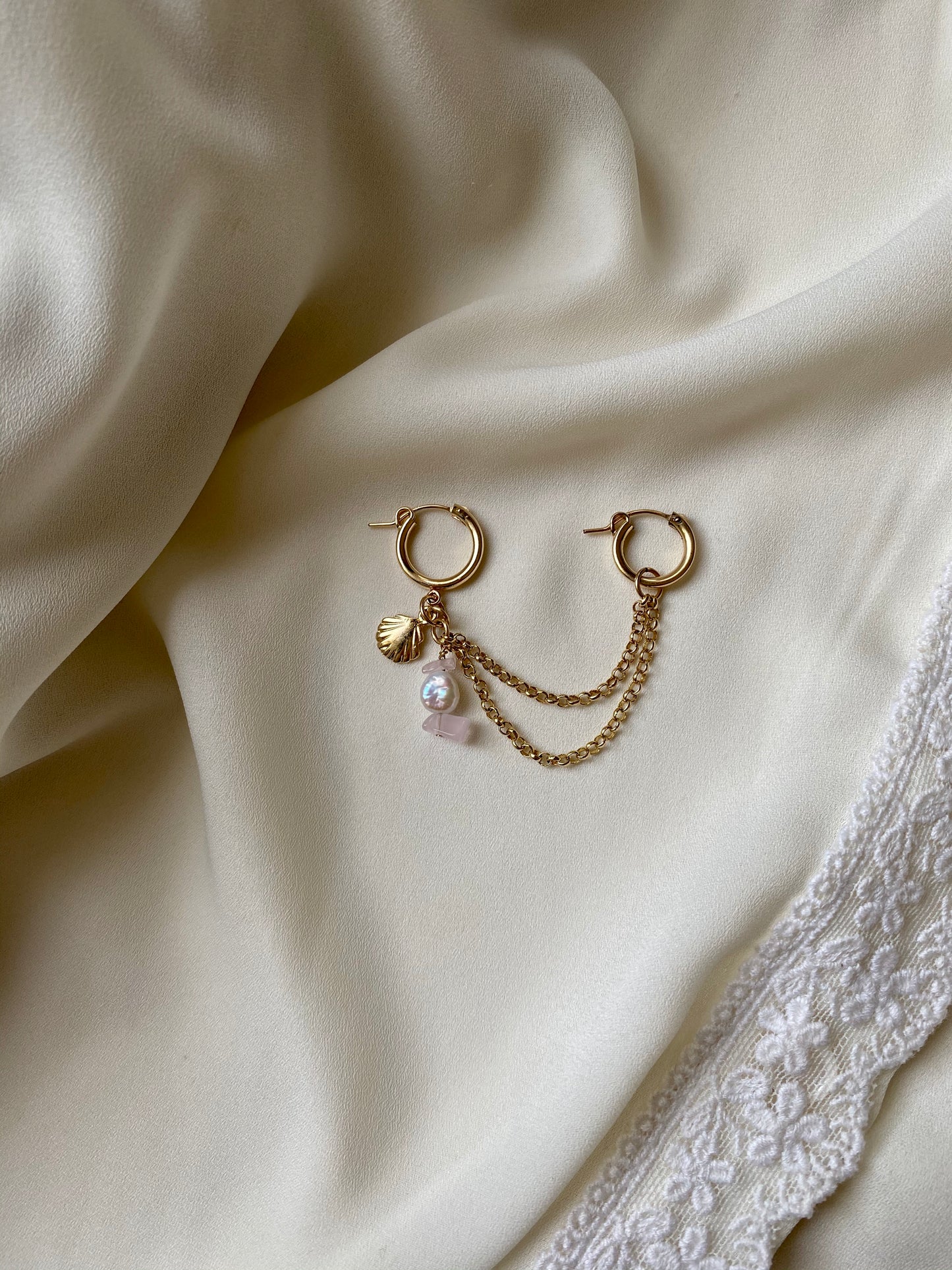 JEMA DOUBLE earrings gold