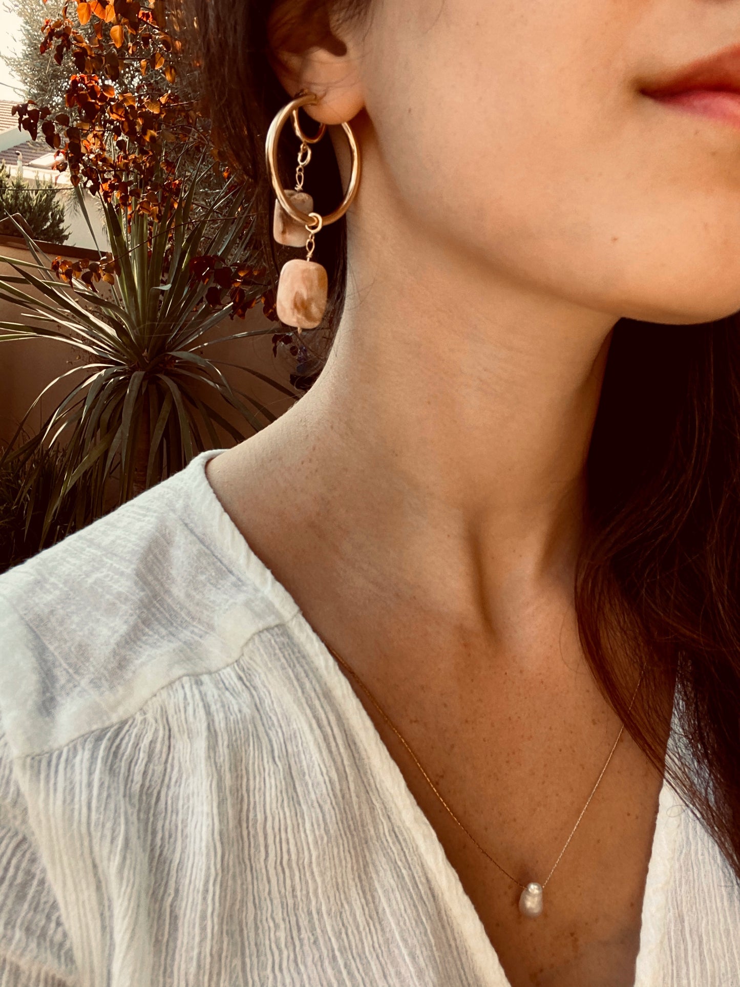 PEPPERMINT CANDY OPAL L charm gold