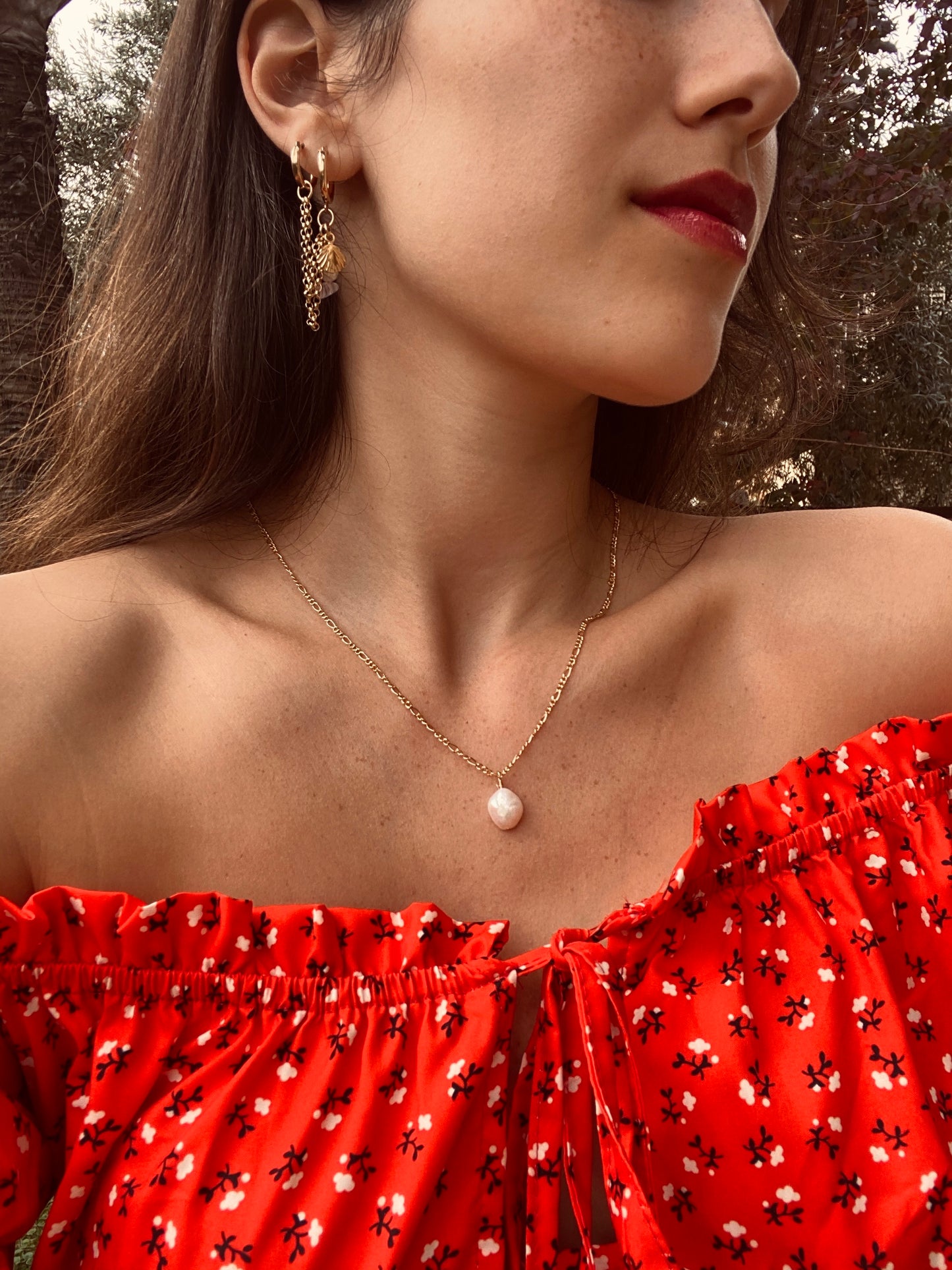 JEMA DOUBLE earrings gold