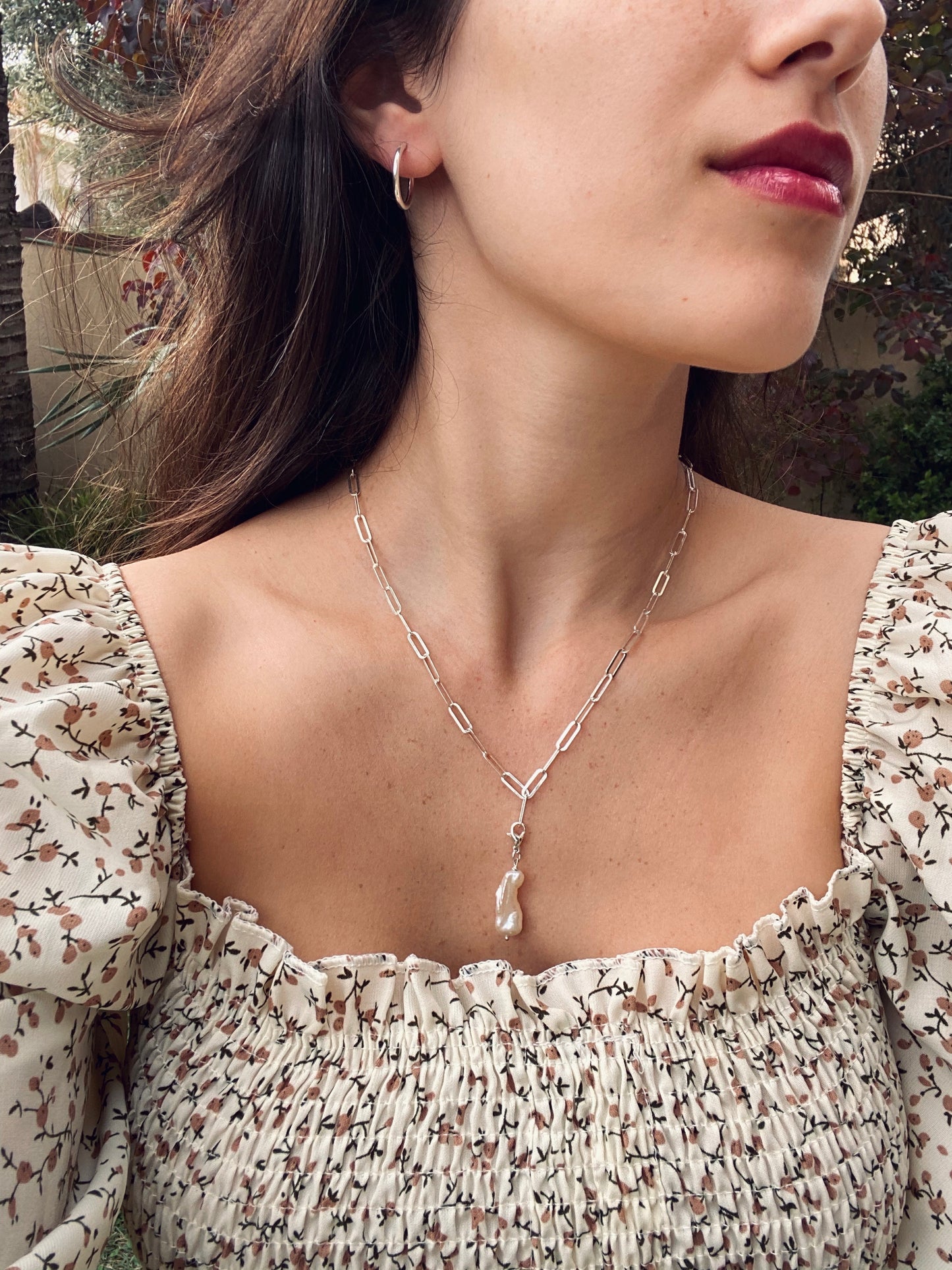 BOHO BAROK PEARL charm silver