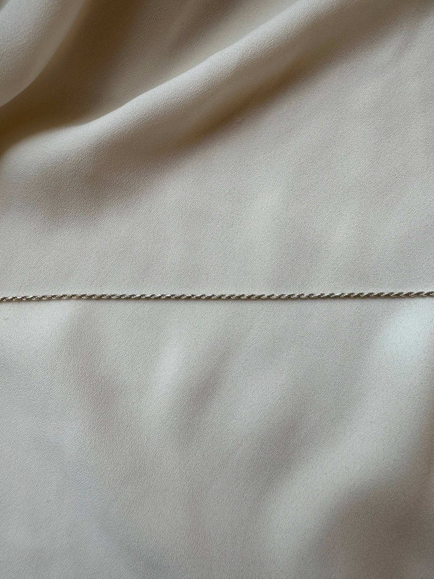 שרשרת חבל עדינה כסף Rope chain