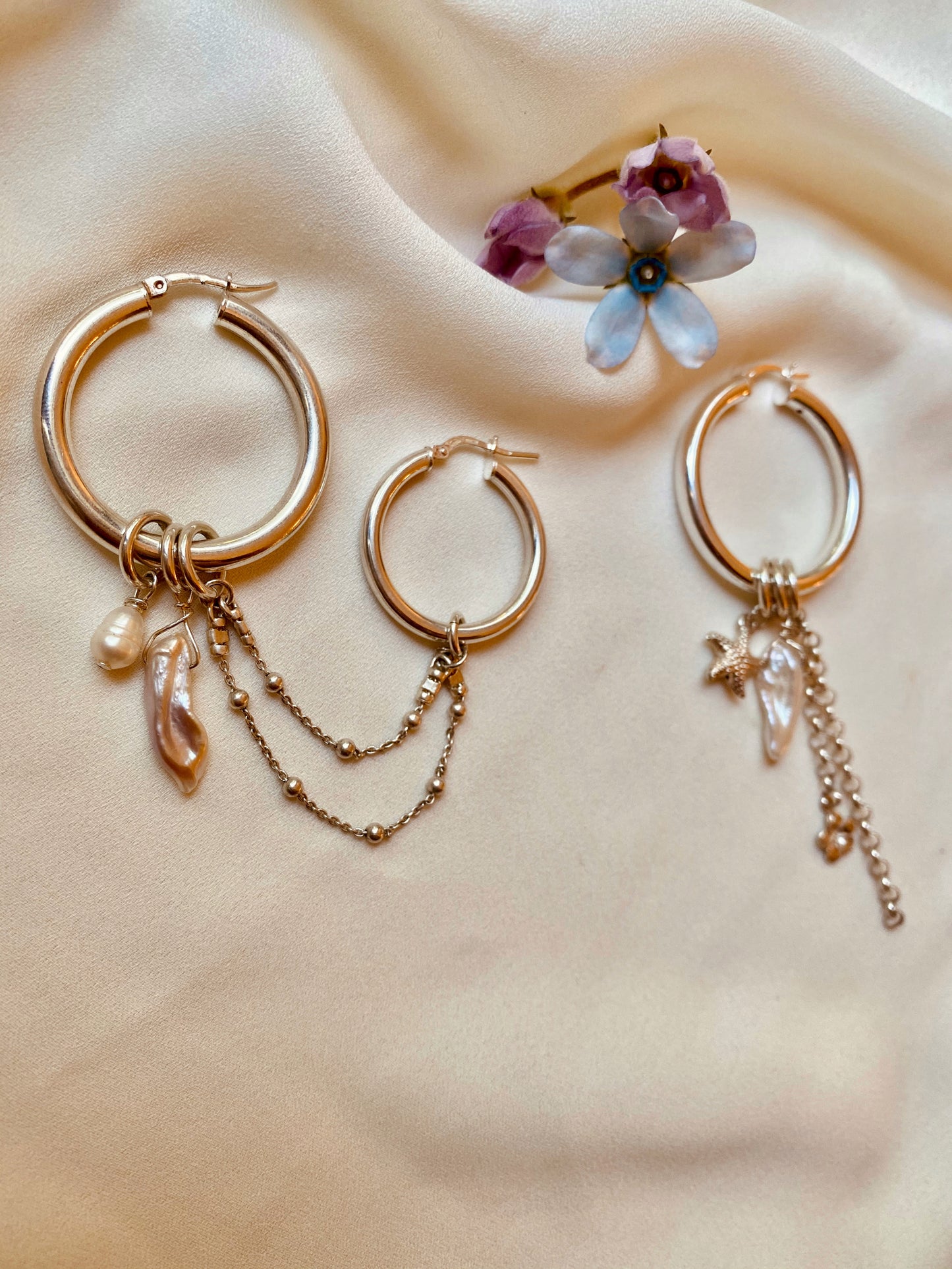 JOY TRIPLE earrings silver