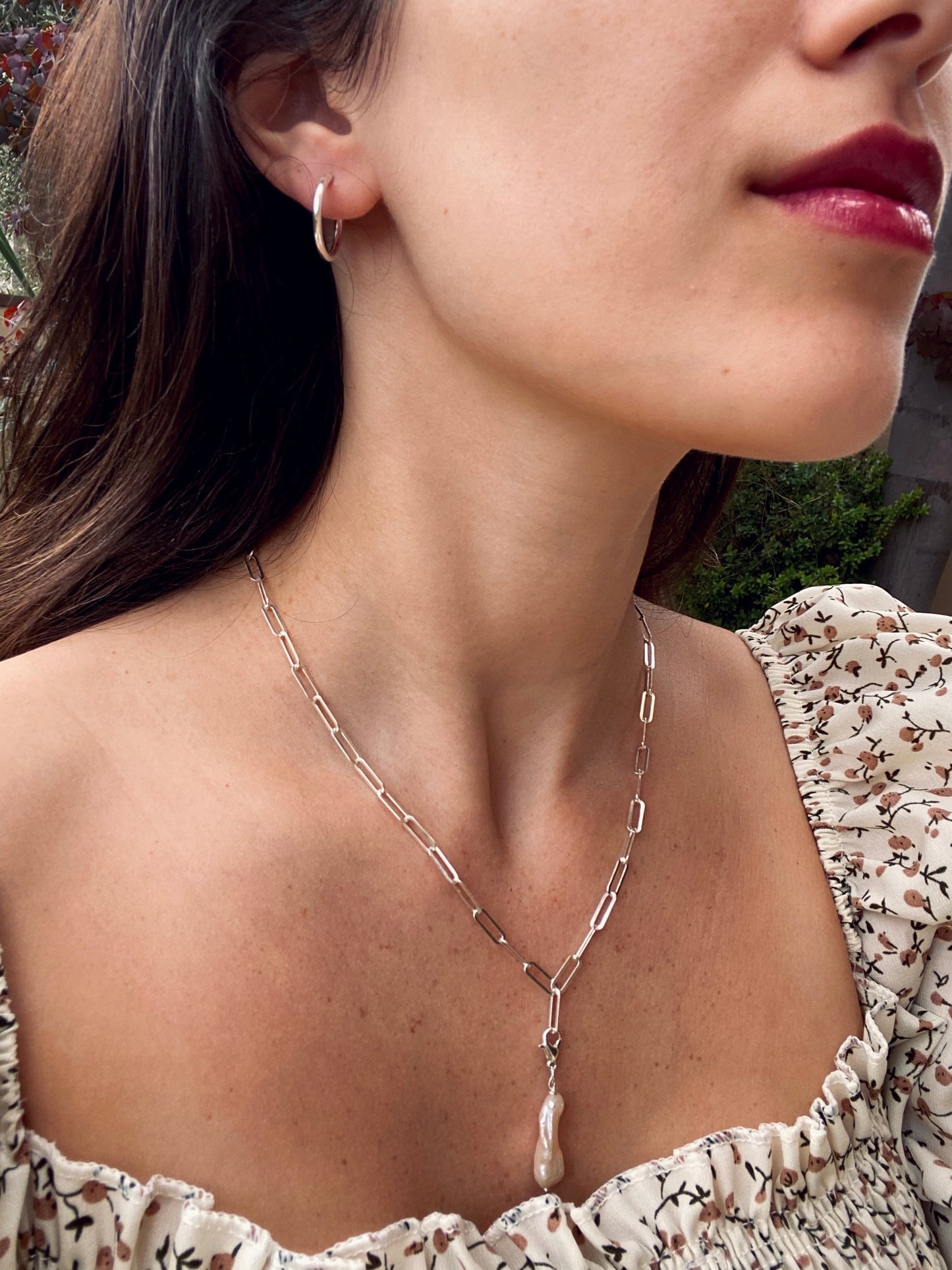 BOHO BAROK PEARL charm silver